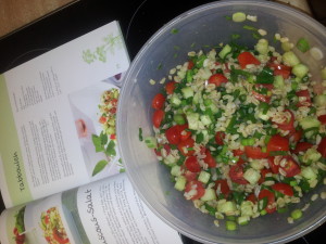 Tabbouleh mit Buch